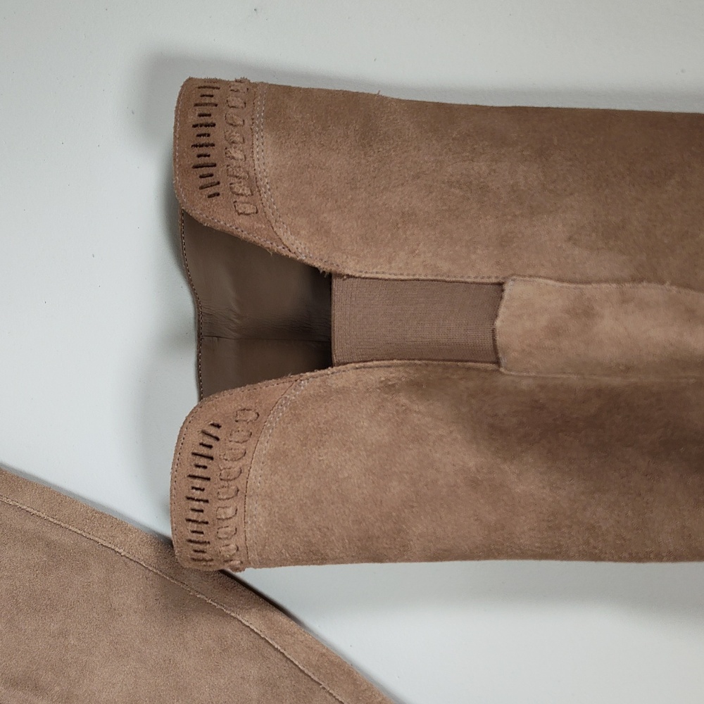 Vince Camuto Madolee tan suede over the knee heeled boots 8.5 - Picture 14 of 16